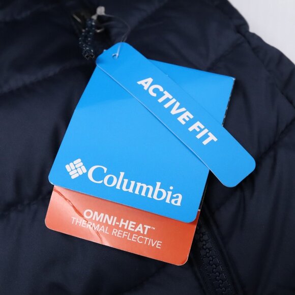 Columbia Mens POWDER LITE 2 Navy Blue Winter Jacket Omni-Heat Size Small NWT - Picture 10 of 13